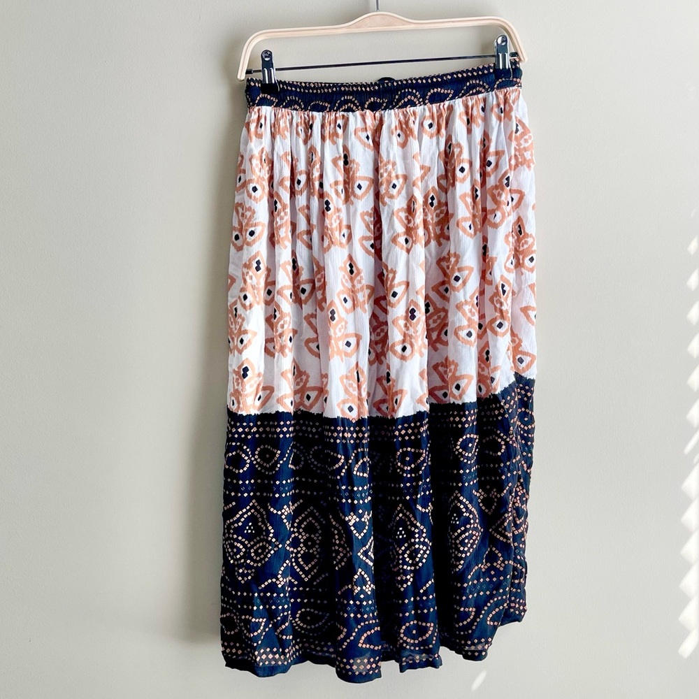 Jessica Taylor Gauzy Ikat Print Skirt - Picture 3 of 3